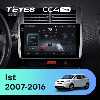 Штатная магнитола Teyes CC4 Pro 12/256 Toyota Ist XP110 (2007-2016)