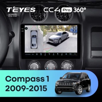 Штатная магнитола Teyes CC4 Pro 360 8/128 Jeep Compass 1 MK (2009-2015)