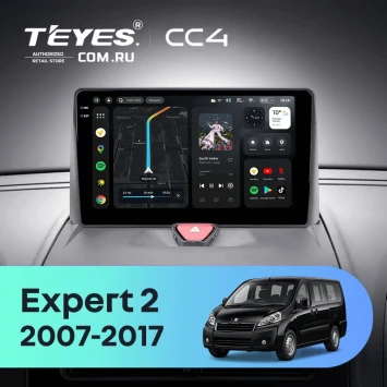 Штатная магнитола Teyes CC4 8/128 Peugeot Expert 2 G9 (2007-2017) (0din)