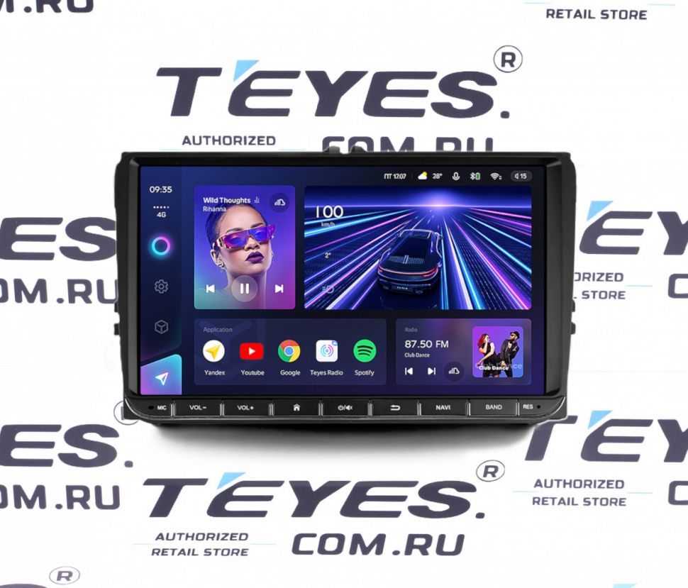 Магнитола Teyes CC3 4/32 Volkswagen / Skoda Универсал 9&quot;