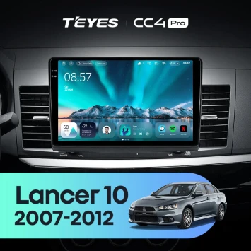 Штатная магнитола Teyes CC4 Pro 12/256 Mitsubishi Lancer 10 CY (2007-2012) Тип-A
