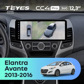 Штатная магнитола Teyes CC4 Pro 12.3" 360 12/256 Hyundai Elantra 5 JK GD MD UD (2013-2016) F2