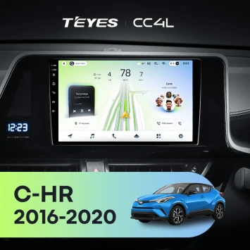 Штатная магнитола Teyes CC4L 4/64 Toyota C-HR (2016-2020) F2 Правый руль