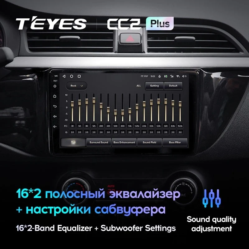 Штатная магнитола Teyes CC2 Plus 4/32 Kia Rio 4 (2016-2019) Тип-B