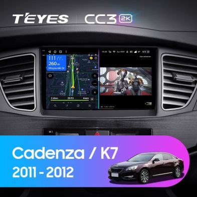 Штатная магнитола Teyes CC3 2K 360 6/128 Kia Cadenza K7 (2011-2012)