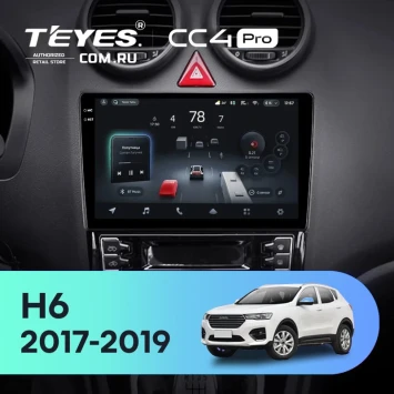 Штатная магнитола Teyes CC4 Pro 8/128 GREAT WALL Hover Haval H6 (2017-2019) (0din)