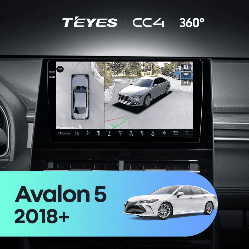 Штатная магнитола Teyes CC4 360 6/64 Toyota Avalon 5 XX50 (2018-2026) F1