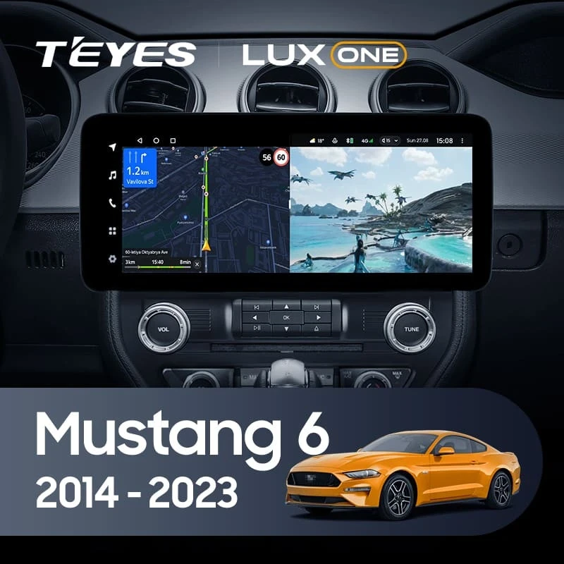 Штатная магнитола Teyes LUX ONE 360 6/128 Ford Mustang 6 S550 (2014-2023)