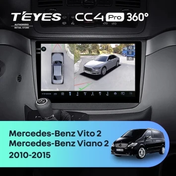 Штатная магнитола Teyes CC4 Pro 360 8/128 Mercedes-Benz Vito W639 (2010-2015)