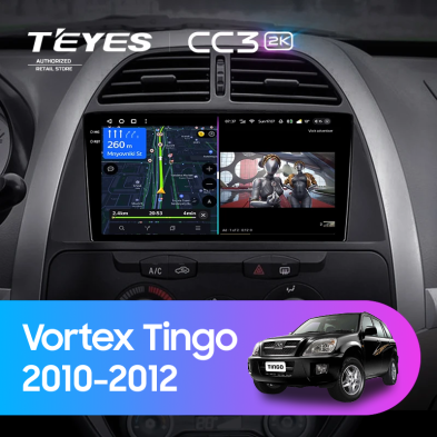 Штатная магнитола Teyes CC3 2K 4/32 Vortex Tingo (2010-2012)