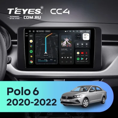 Штатная магнитола Teyes CC4 8/128 Volkswagen Polo 6 (2020-2022)