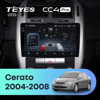 Штатная магнитола Teyes CC4 Pro 8/128 Kia Cerato (2004-2008) F2