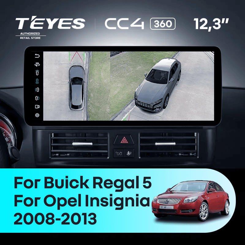 Штатная магнитола Teyes CC4 12.3" 360 8/128 Opel Insignia G09 ZG09 (2008-2013)
