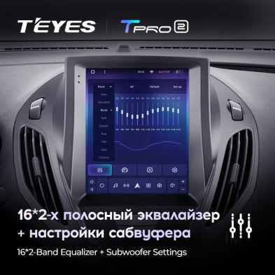 Штатная магнитола Tesla style Teyes TPRO 2 4/32 Ford Tourneo Transit (2012-2023)