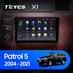 Штатная магнитола Teyes X1 4G 2/32 Nissan Patrol V 5 Y61 (2004-2021) Тип С