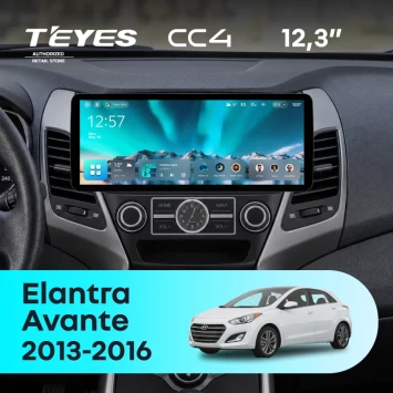 Штатная магнитола Teyes CC4 12.3" 8/128 Hyundai Elantra 5 JK GD MD UD (2013-2016) F2