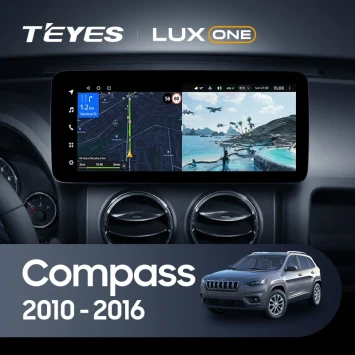 Штатная магнитола Teyes LUX ONE 360 6/128 Jeep Compass MK (2010-2016)