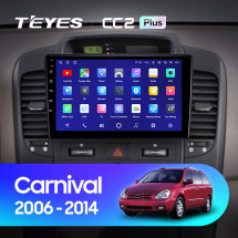 Штатная магнитола Teyes CC2 Plus 6/128 Kia Carnival VQ (2006-2014)