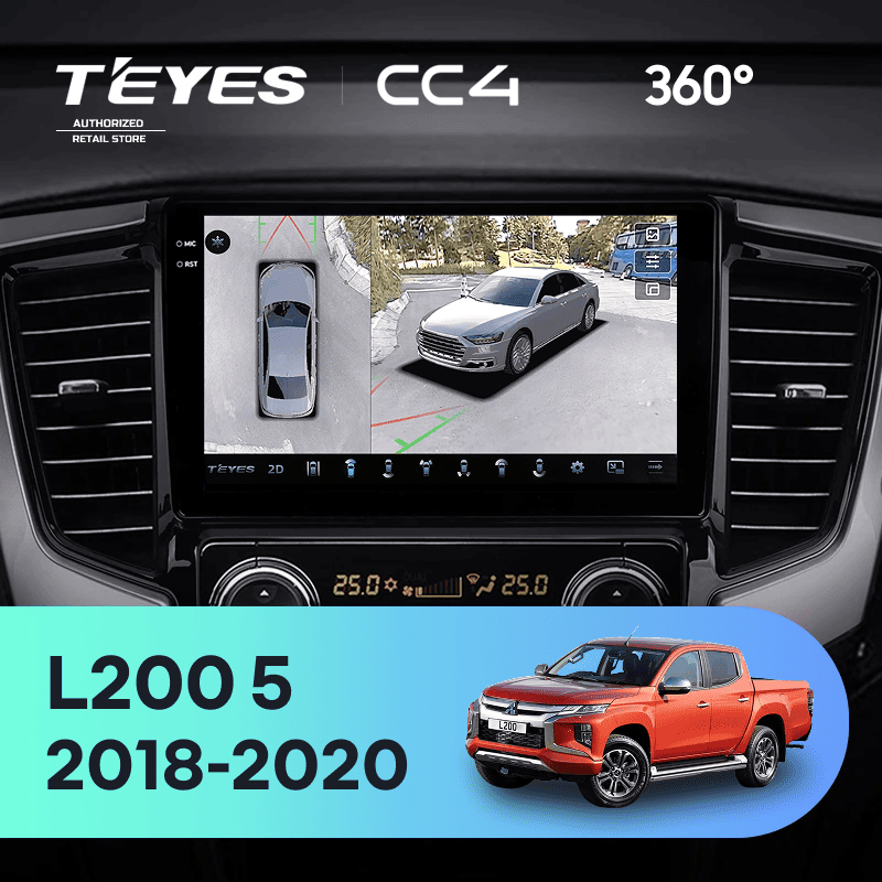 Штатная магнитола Teyes CC4 360 8/128 Mitsubishi L200 5 (2018-2020) F2