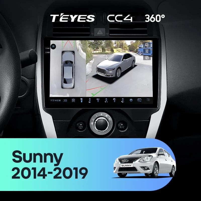 Штатная магнитола Teyes CC4 360 8/128 Nissan Sunny (2014-2019) F1