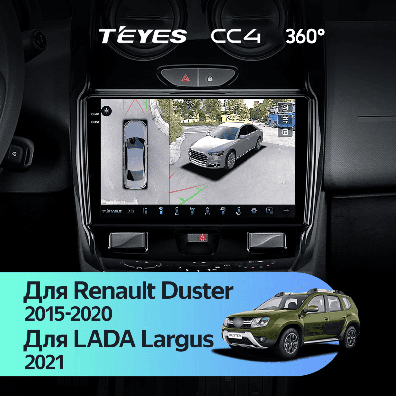 Штатная магнитола Teyes CC4 360 8/128 Renault Duster (2015-2020) F2