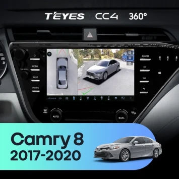Штатная магнитола Teyes CC4 360 8/128 Toyota Camry 8 XV 70 (2017-2020) F2