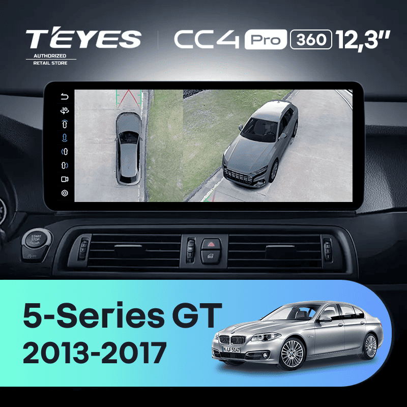 Штатная магнитола Teyes CC4 Pro 12.3" 360 8/128 BMW 5-Series Gran Turismo F07 (NBT) (2013-2017) Universal