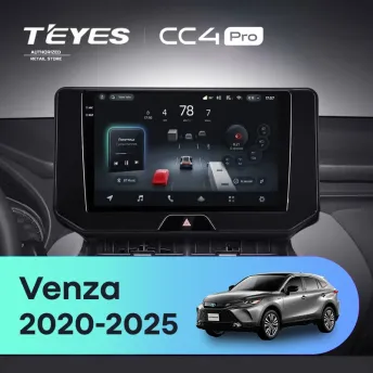 Штатная магнитола Teyes CC4 Pro 8/128 Toyota Venza (2020-2025)