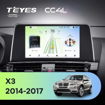 Штатная магнитола Teyes CC4L 6/64 с DTS BMW X3 F25 NBT (2014-2017)