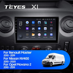 Штатная магнитола Teyes X1 4G 2/32 Nissan NV400 (2010-2020)