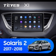 Штатная магнитола Teyes X1 4G 2/32 Hyundai Solaris 2 (2017-2018) Тип-B