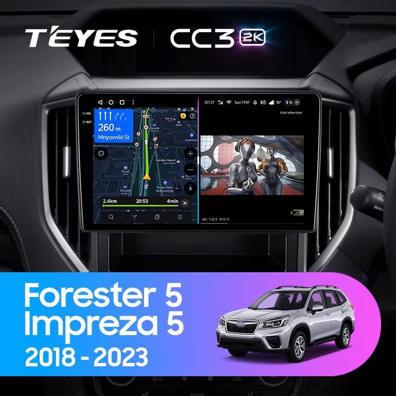 Штатная магнитола Teyes CC3 2K 6/128 Subaru Impreza 5 (2018-2023)