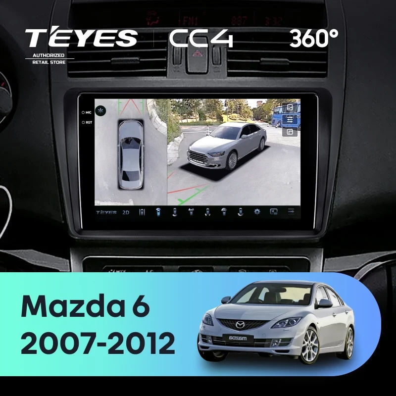 Штатная магнитола Teyes CC4 360 6/64 Mazda 6 2 GH (2007-2012)