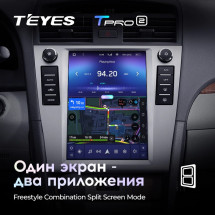 Штатная магнитола Tesla style Teyes TPRO 2 4/64 Toyota Camry 6 XV 40 2006-2011 F1