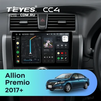 Штатная магнитола Teyes CC4 8/128 Toyota Premio (T260) (2017-2021)