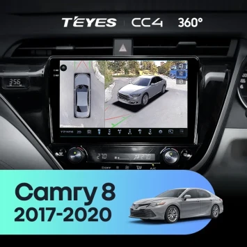 Штатная магнитола Teyes CC4 360 8/128 Toyota Camry 8 XV 70 (2017-2020) Правый руль