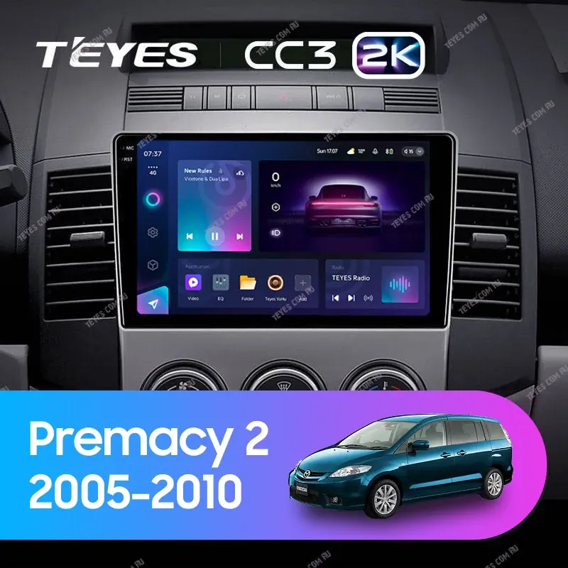 Штатная магнитола Teyes CC3 2K 6/128 Mazda Premacy 2 (2005-2010)