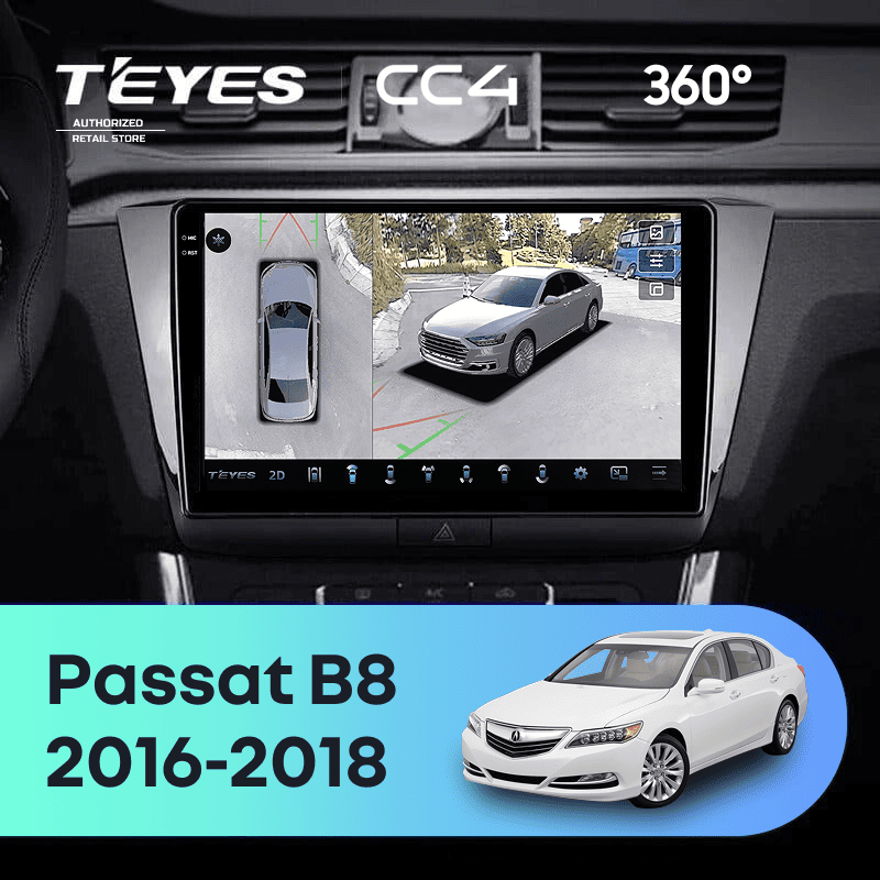 Штатная магнитола Teyes CC4 360 8/128 Volkswagen Passat B8 (2016-2018)