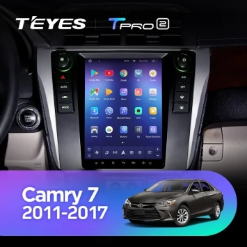 Штатная магнитола Tesla style Teyes TPRO 2 4/32 Toyota Camry 7 XV50 55 (2011-2017)
