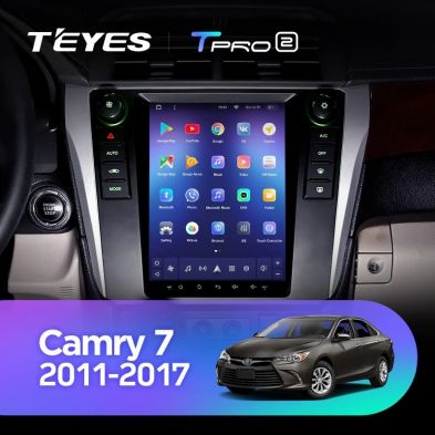 Штатная магнитола Tesla style Teyes TPRO 2 4/32 Toyota Camry 7 XV50 55 (2011-2017)
