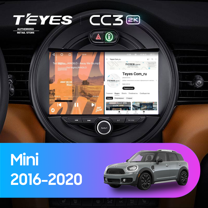 Штатная магнитола Teyes CC3 2K 360 6/128 Mini Countryman (F60) (2016-2020)