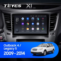 Штатная магнитола Teyes X1 4G 2/32 Subaru Legacy 5 (2009-2014)
