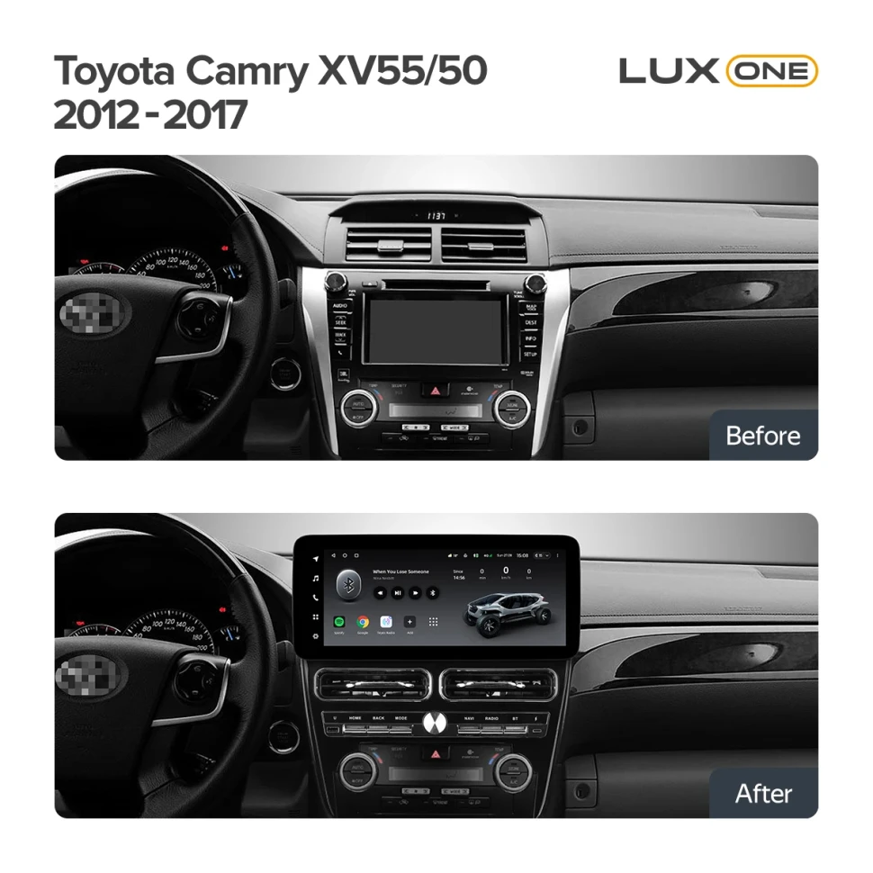 Переходная рамка Toyota Camry XV55 XV50 (2012-2017) F1 (12,3")