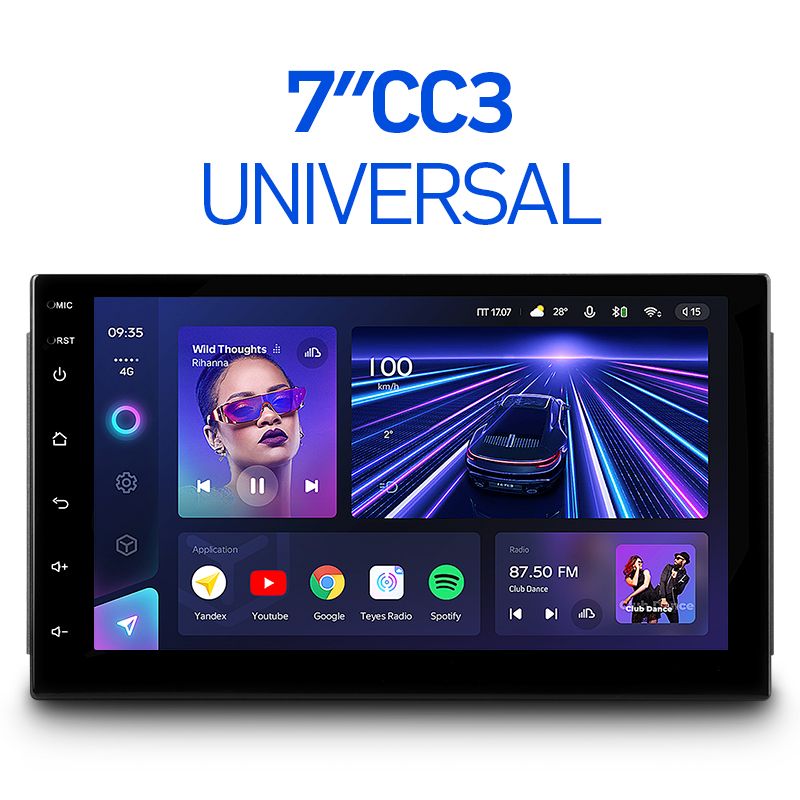 Магнитола Teyes CC3 4/64 Универсал 7&#039;&#039;