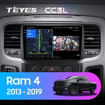 Штатная магнитола Teyes CC3L 4/32 Dodge Ram 4 DJ DS (2013-2019) F3