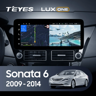 Штатная магнитола Teyes LUX ONE 6/128 Hyundai Sonata 6 YF (2009-2014)