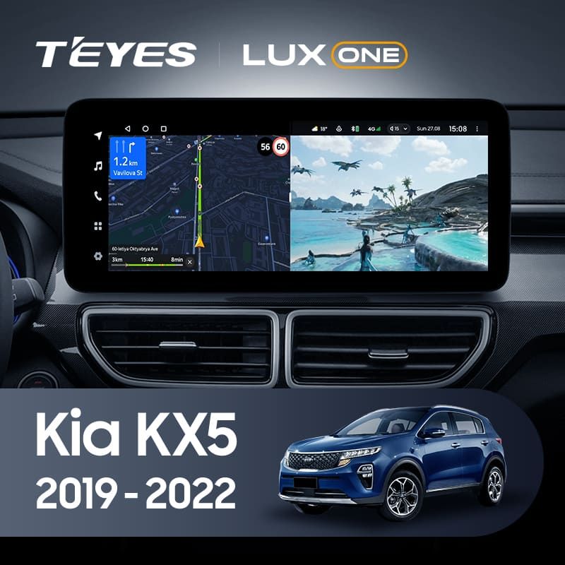 Штатная магнитола Teyes LUX ONE 4/32 Kia KX5 (2019-2022)