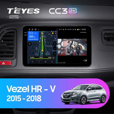Штатная магнитола Teyes CC3 2K 4/32 Honda HR-V (2015-2018)