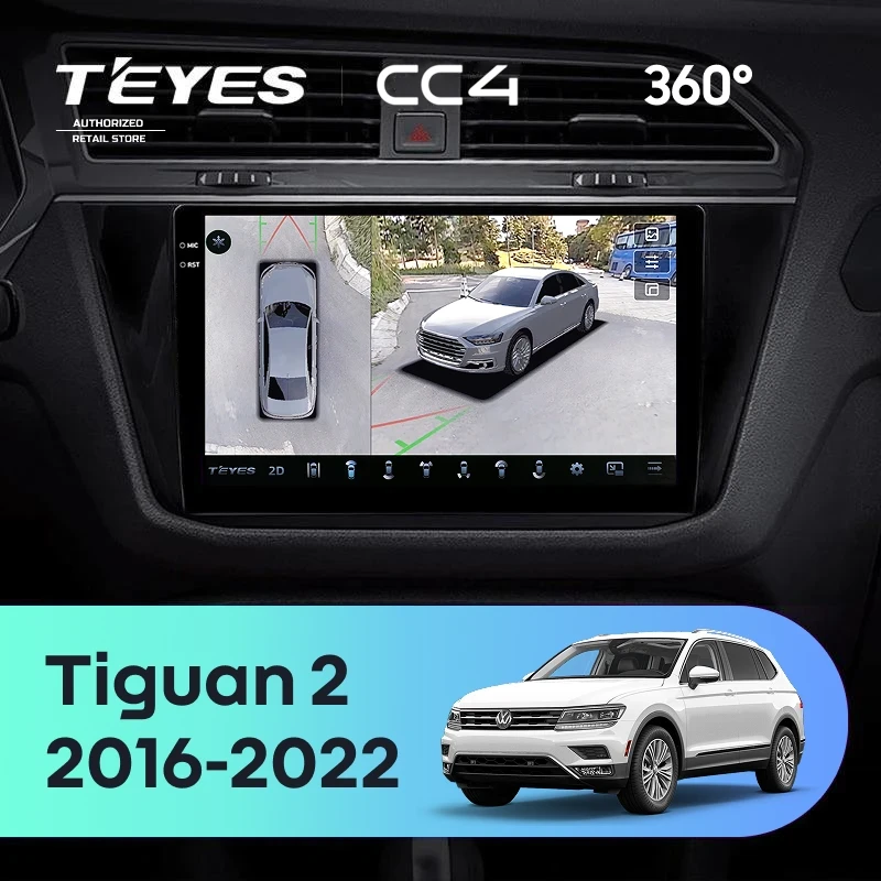 Штатная магнитола Teyes CC4 360 6/64 Volkswagen Tiguan 2 (2016-2022) Тип-B