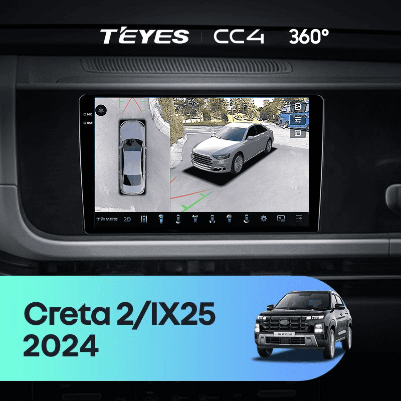 Штатная магнитола Teyes CC4 360 8/128 Hyundai Creta 2 IX25 (2024-2026)